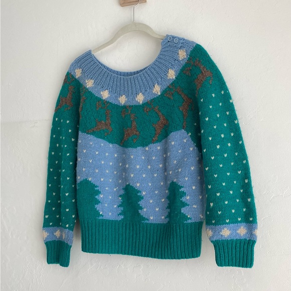90s Eagles Eye handknit wool sweater - Picture 10 of 11
